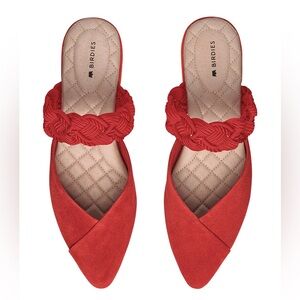 BIRDIES Red Swan Mules Size 8